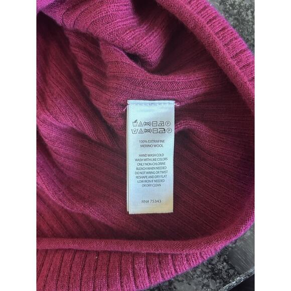 NWT Cynthia Rowley 100% Extrafine Merino Wool Turtleneck Size L Women’s Sweater - Picture 5 of 5